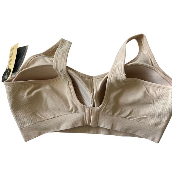 Truekind Daily Comfort Wirefree Shaper Shaping Bra Beige 3XL XXXL New - Picture 6 of 11